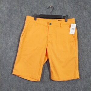 AG Green Label Shorts Mens 32 Orange Chino Stretch Cotton Casual USA Summer